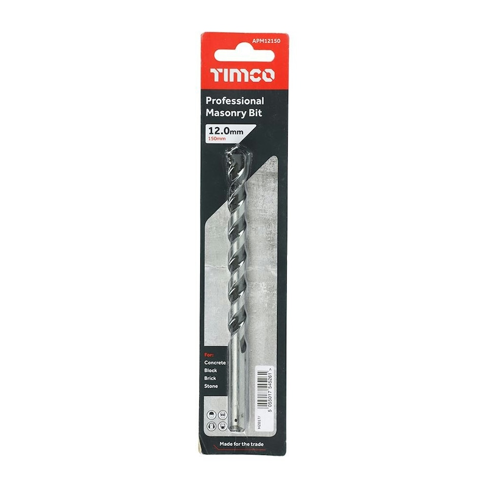 image 1 of Timco - Professional Masonry Bit (Size 12.0 x 150 - 1 Each)