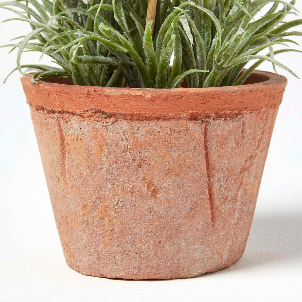 image 1 of Homescapes Artificial Lavender Plant in Decorative Pot