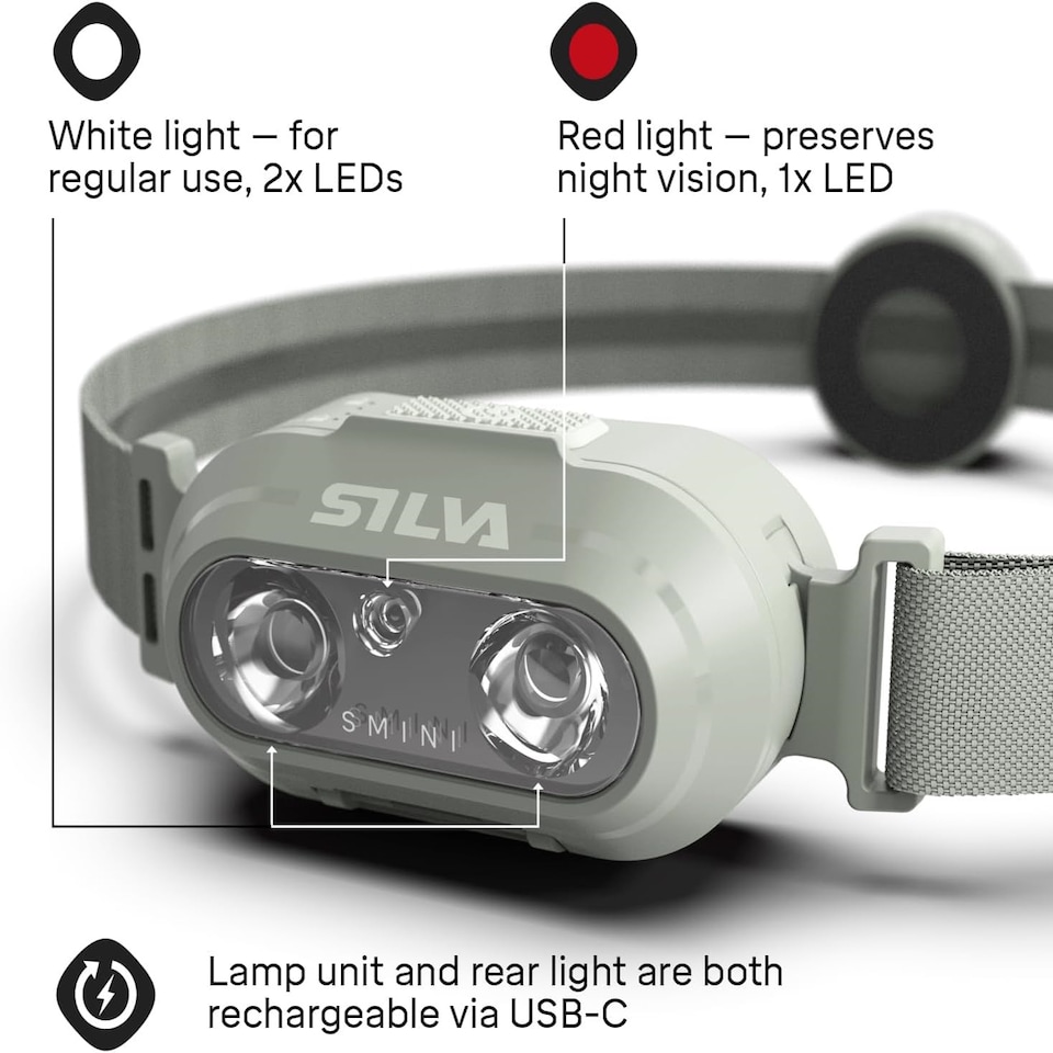 image 1 of Silva SMini Fly LED Rechargeable Head Torch