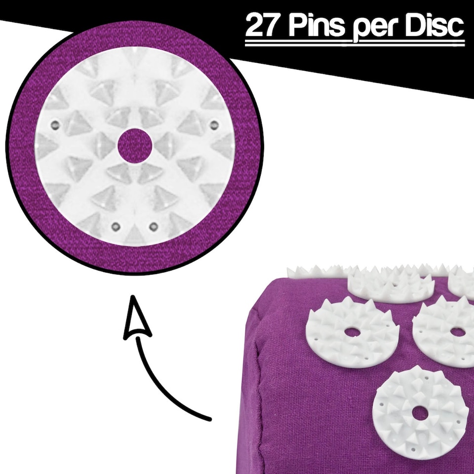 image 1 of Komodo Acupressure Mat, Pillow and Ball Set - Purple