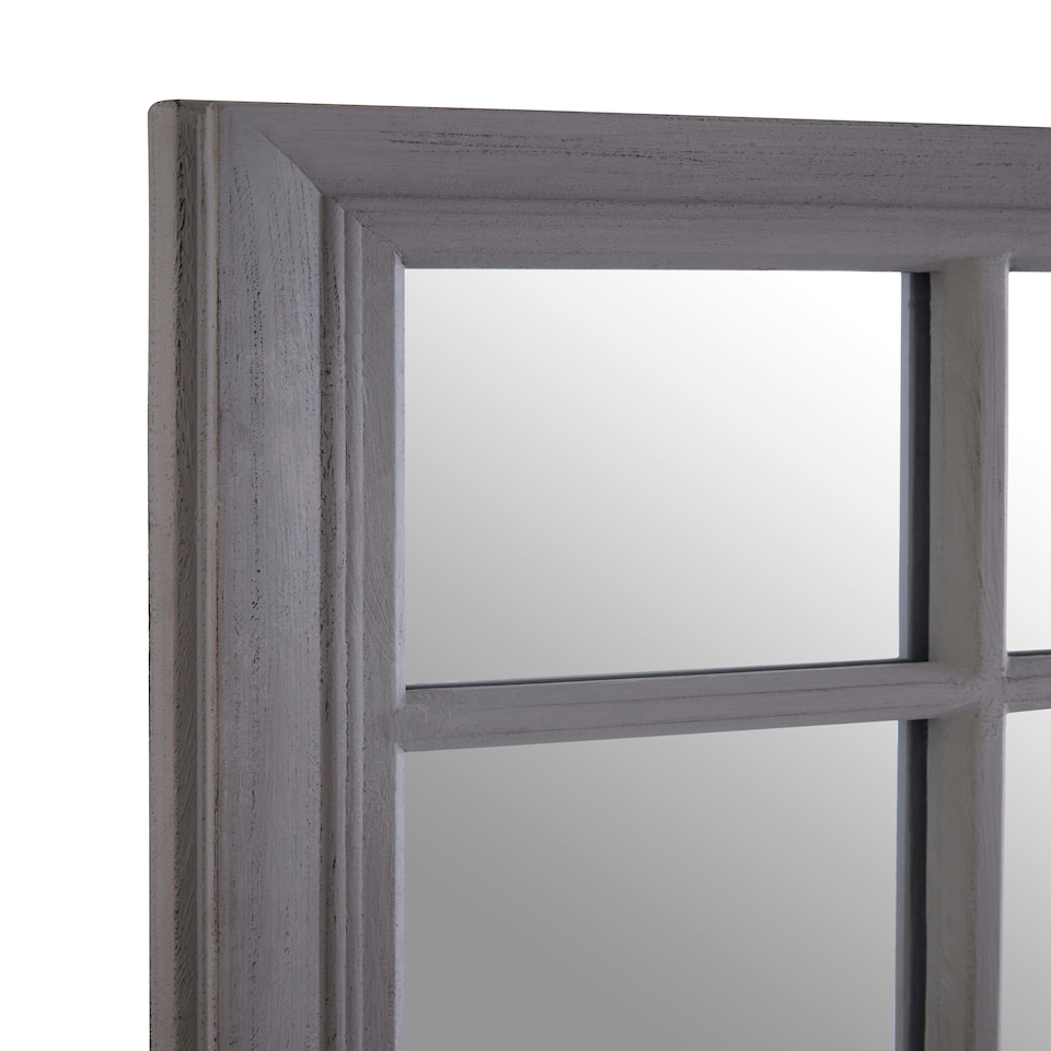 image 1 of Hawthorne Grey Distressed Wall Mirror Grey