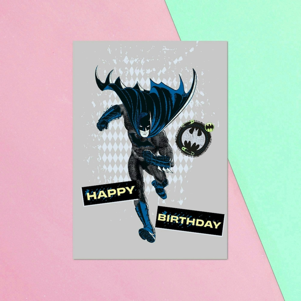 Official Batman Happy Birthday Greetings Card