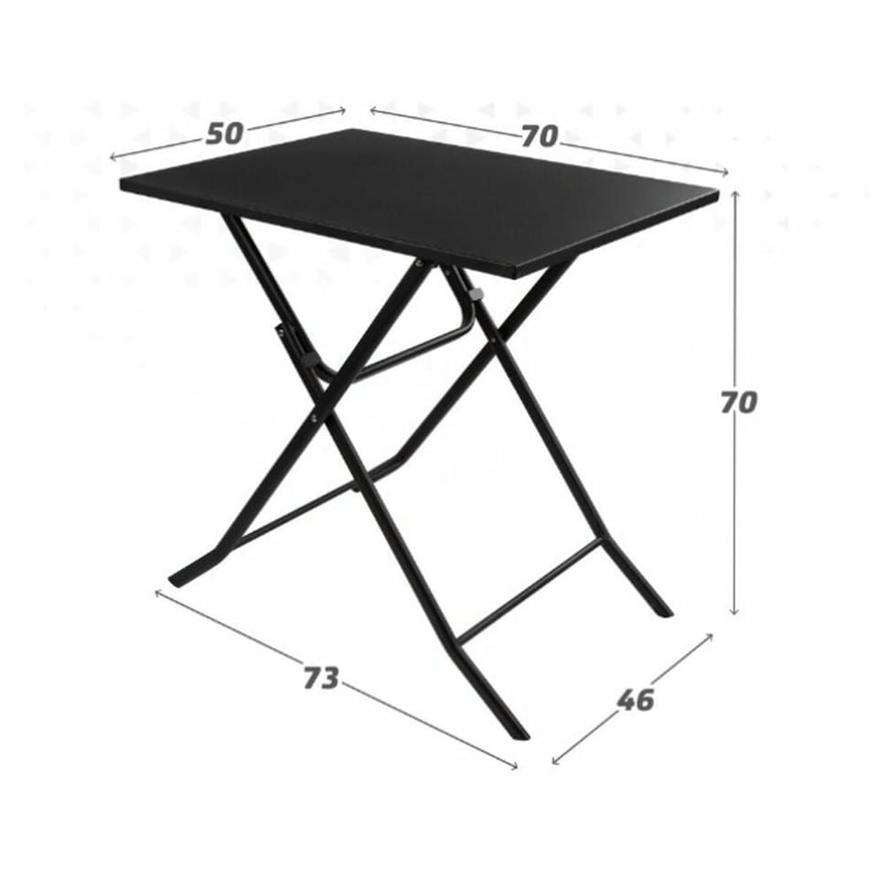 image 1 of Folding Table Aktive Squared Steel 70 x 50 x 70 cm