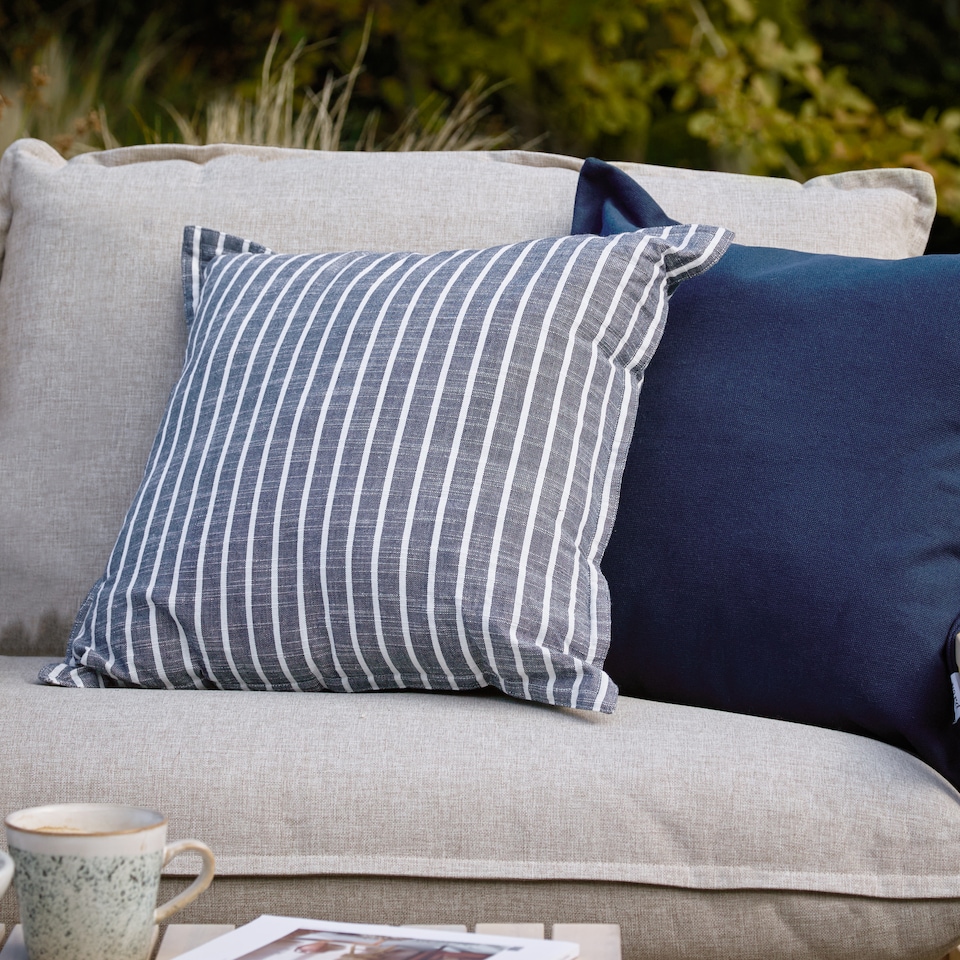 image 1 of Yard Holmfirth Canvas Outdoor Cushion | Blue | Navy