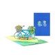 image 1 of Bicycle with Flower Baskets 3D Pop Up Greeting Card