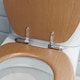 image 7 of Harbour Housewares Soft Close Wooden Toilet Seats - Dark Oak - Pack of 2 | Brown | Dark Oak