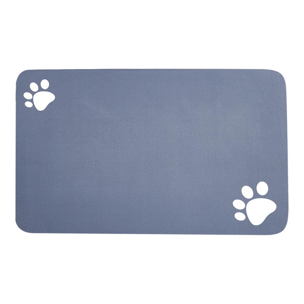Living and Home Antislip Diatom Mud Pet Feeding Mat | Multi | Dark Grey
