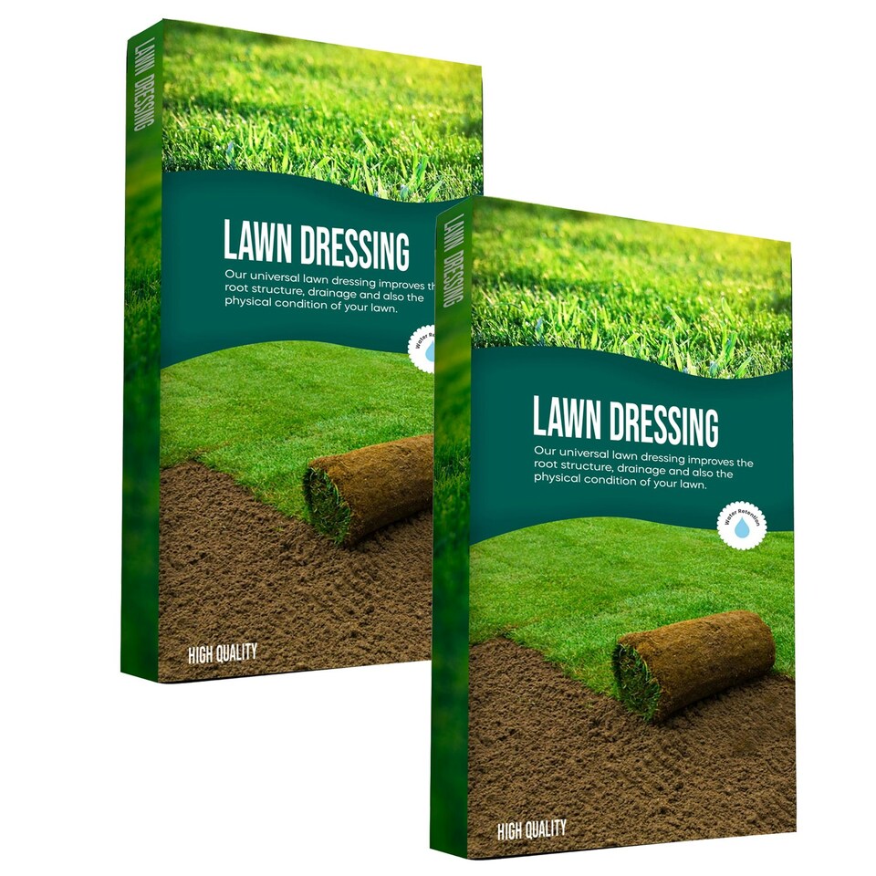 image 1 of 2 x 25L Lawn & Turf Dressing Soil Create Lovely Lush Thriving Garden Lawn Helps Maintain Moisture In The Soil