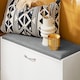 image 8 of SoBuy Shoe Storage Bench with Flip Drawer & Cushioned Seat, White, 23.6x9.4x18.5 in, 11.9 kg - FSR16-K-W