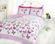 image 1 of Flutter Duvet Cover Set Bedding with Butterflies - Single | Pink | Single