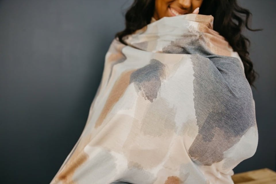 image 1 of Copper Pearl Nursing & Car Seat Cover Picasso