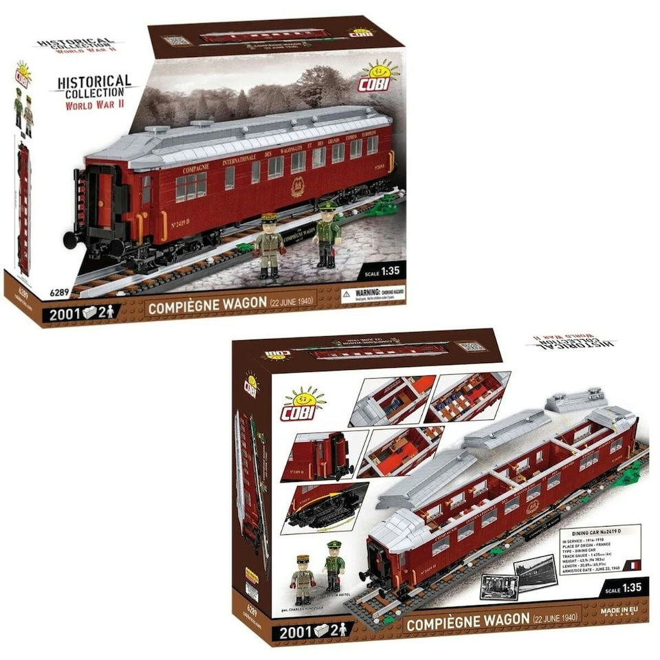 image 1 of Compiegne wagon brick model 1940 - COBI 6289 - 2030 bricks