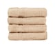 image 1 of Zero Twist Egyptian Cotton Face Cloths Pack of 4 - Stone