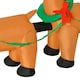 image 8 of HOMCOM 8ft Christmas Inflatable Santa Claus on Sleigh, LED Lighted Decoration