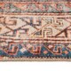 image 2 of KUKOON Terracotta Blue Distressed Persian Style Non Slip Washable Low Pile Runner Rug 80cm x 300cm | Orange
