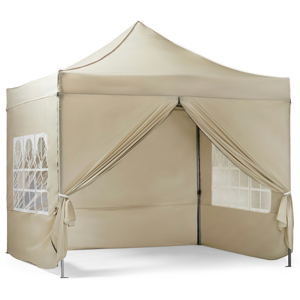image 1 of VonHaus Premium Pop Up Gazebo 3 x 3m w/ Removable Sides
