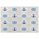 image 1 of Nautical Elements On Striped Rug | Multi