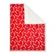 image 1 of BHS Christmas Candy Cane Throw with Sherpa Back, Red | Red | Red | 1