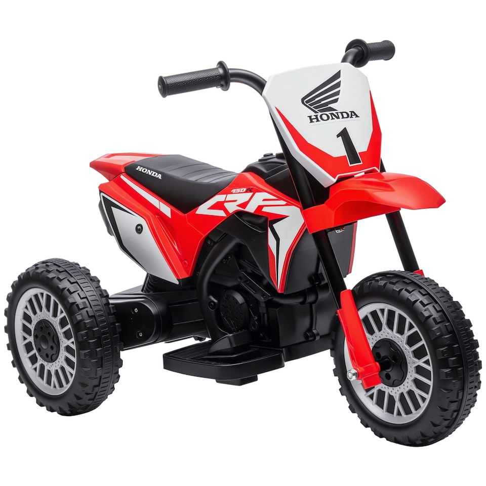 image 1 of HOMCOM Honda CRF450RL Licensed 6V Kids Electric Motorbike w/ Horn - Red