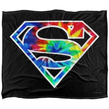Superman Tie Dye Logo Blanket - Multicoloured - One Size