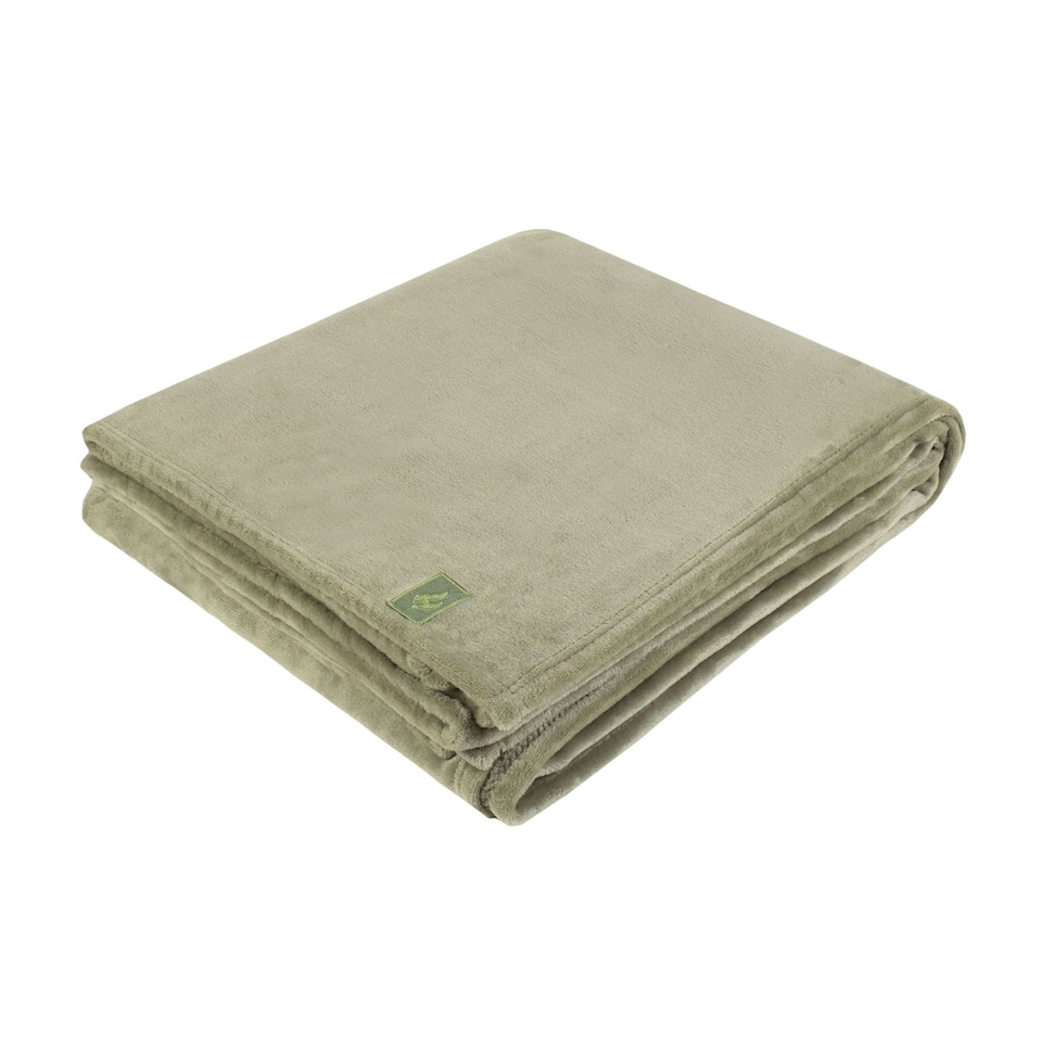image 1 of Extra Soft Warm Large Luxury Thermal Fleece Throw Blanket - 180 x 200 cm | Green | Sage | One Size | 1