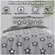 image 4 of VELVETIO Sammy Complete Duvet Cover Set with Fitted Sheet Printed Bedding Quilt