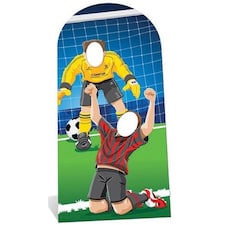 World Football Tournament Football Goal Scoring Stand In Cardboard Cutout 192cm