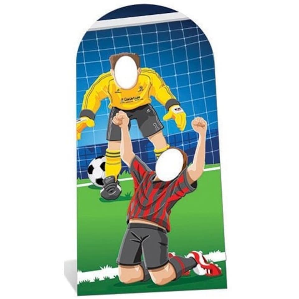 World Football Tournament Football Goal Scoring Stand In Cardboard Cutout 192cm