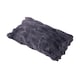 image 3 of Living and Home Plush Throw Pillow Cover Pillowcase, Dark Grey-50x30cm | Grey | Dark Grey