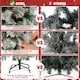 image 7 of COSTWAY 4.5FT Artificial Christmas Tree Flocked Xmas Tree Green | One Size