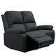 image 4 of Luxury Fabric Reclining Sofa Set With 2-Seater and 3-Seater Sofa In Dark Grey