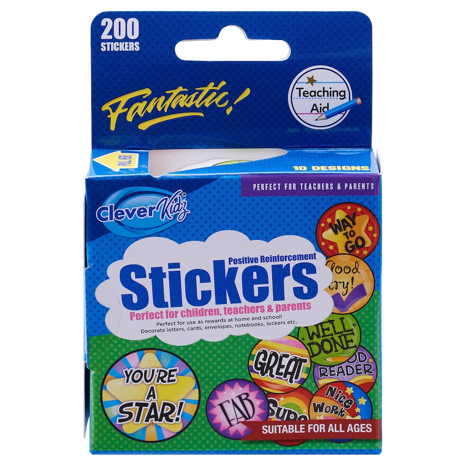 image 1 of Roll of 200 Stickers Reward by Cleaver Kidz