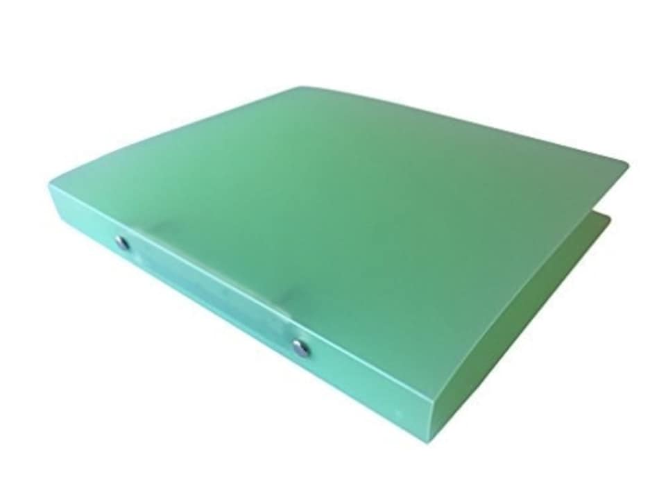 image 1 of Pack of 10 A5 Slim Green Translucent Ringbinders by Janrax