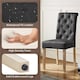 image 5 of Yaheetech Set of 2 Classic Armless Dining Room Chairs Grey | Dark Grey
