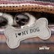 image 2 of History & Heraldry Pre-Personalised Squeaky Bone Dog Toy - Love My Dog