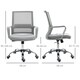 image 7 of Vinsetto Mesh Office Chair Desk Chair w/ Swivel Seat Adjustable Height Grey