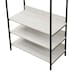 image 6 of Alva Open Wardrobe with 4 Shelves White | White Oak