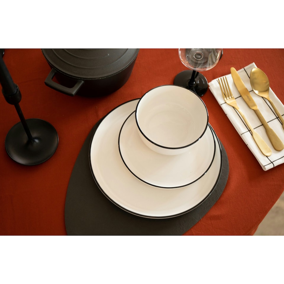 image 1 of Mikasa Dinner Set White Porcelain 12 Piece