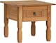 image 2 of Mercers Furniture Corona 1 Drawer Lamp Table Coffee End Unit Solid Wood Pine with Mexican Styling Wooden