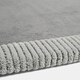 image 2 of OHS Contrast Border Non Slip Tufted Hallway Runner Rug Floor Carpet | Silver | Charcoal/Silver | 120 x 170cm
