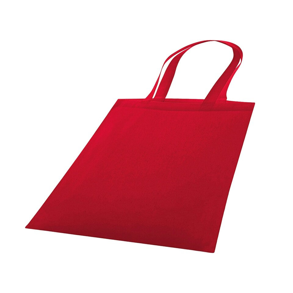 image 1 of Westford Mill Organic Premium Cotton Tote Bag - Classic Red - One Size Red