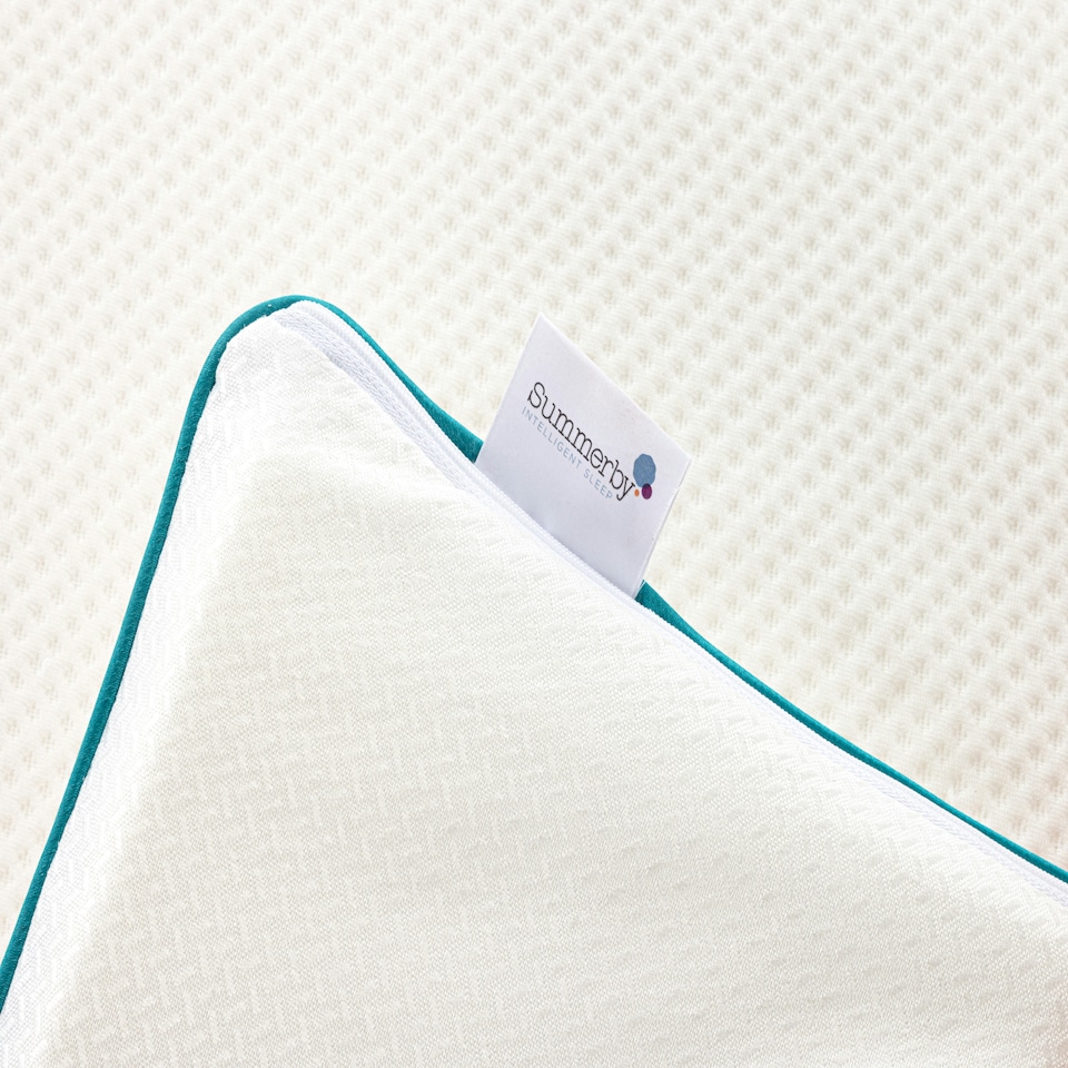 image 1 of Summerby Sleep Small Double Size 2.5cm Deep Memory Foam Mattress Topper White | One Size