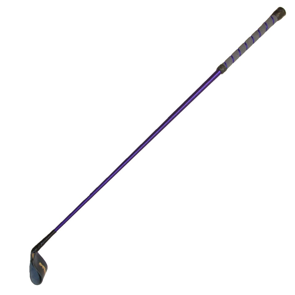 image 1 of MacTack Riding Whip With No3 Leather Keeper - Purple - 26 inches
