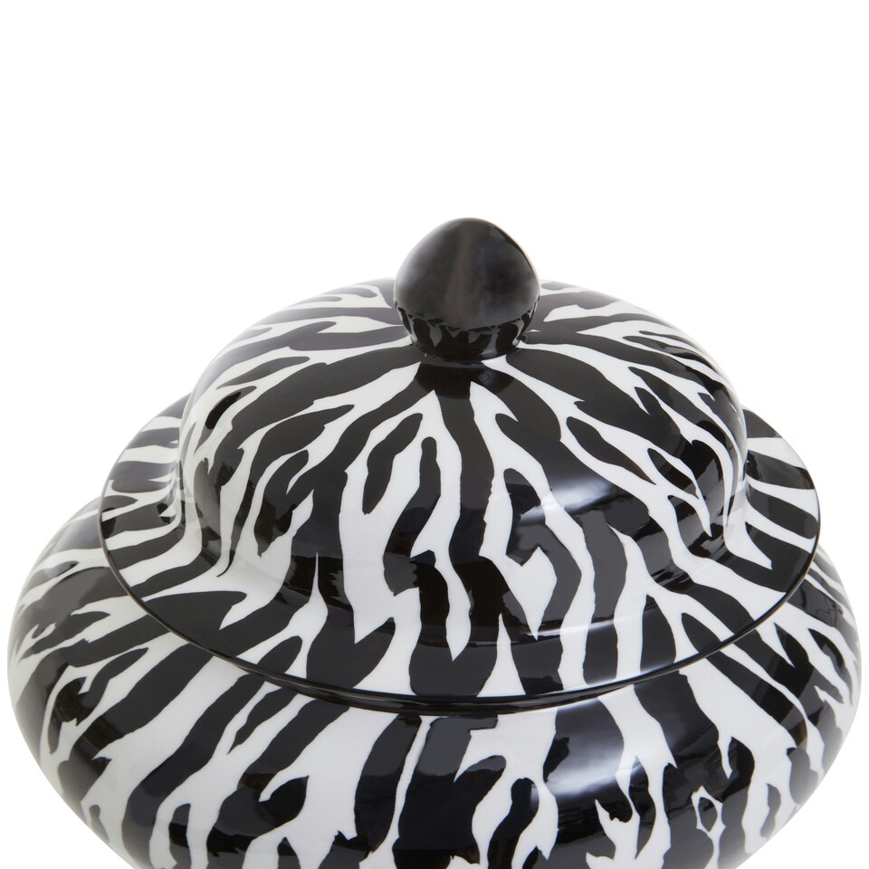 image 1 of Interiors by Premier Large Ceramic Jar Black