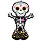 image 1 of Halloween Standing Skeleton Airloonz Air Fill Giant Foil Balloon 132cm / 52 in