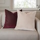 image 6 of Paoletti Savoy Stripe Velvet Cushion | Cream | Oyster