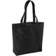 image 1 of Brand Lab Plain Organic Oversized Tote Bag - Black - One Size Black