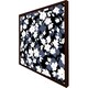 image 1 of White, black & purple flowers (Picture Frame) Brown | M