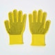 image 2 of Homescapes Children's Gardening Gloves with Yellow Bee Design Green
