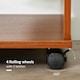image 5 of HOMCOM Rolling Open Wardrobe Hanging Rail Storage Shelves
